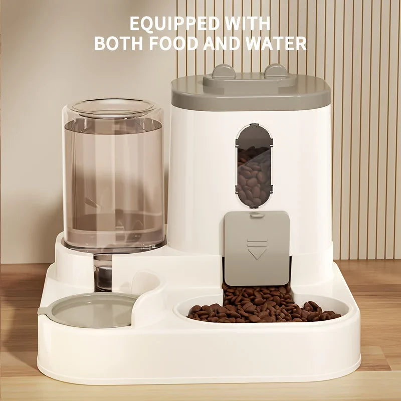 2 in 1 Cat Water and Food Fully Automatic Dispenser