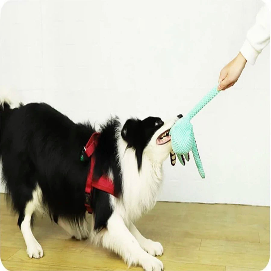 Dog Plush Interactive Octopus Toy