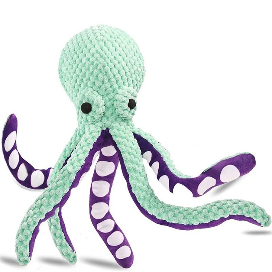Dog Plush Interactive Octopus Toy