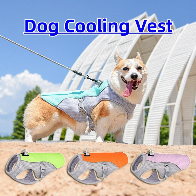 Summer Dog Cooling Vest Heat Resistant Breathable Sun-proof